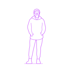 Pop Culture Directors Spike Lee Svg Line Art, Free Vectors File